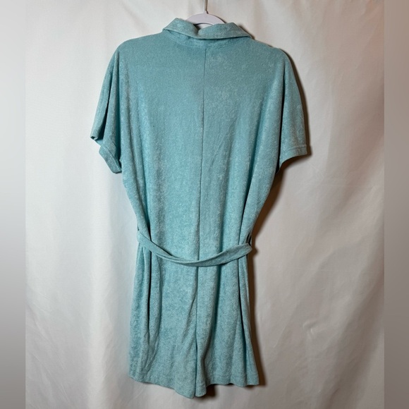 Andie Swim The Button Up Romper Cablu Terry - Picture 2 of 5